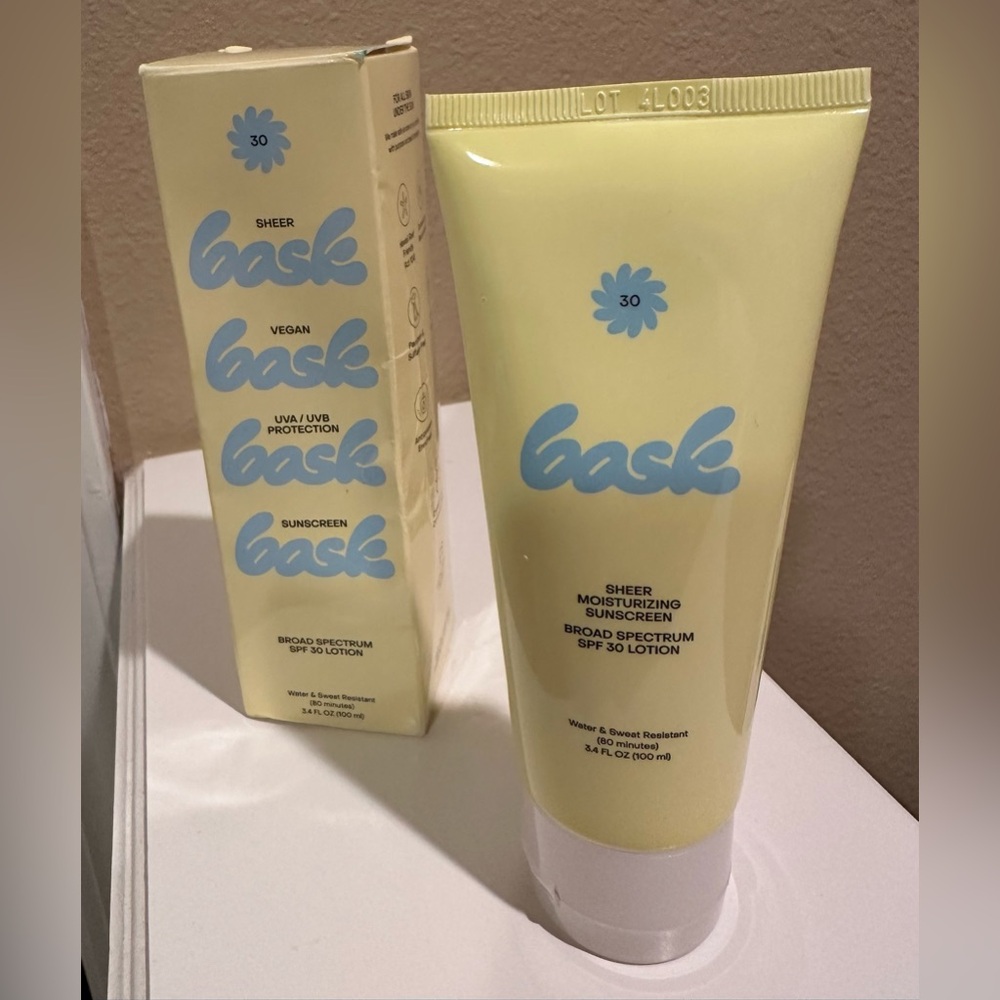 Bask SPF 30 Sunscreen Lotion 3.4 oz NEW Sealed Broad Spectrum Travel Size - Picture 8 of 9